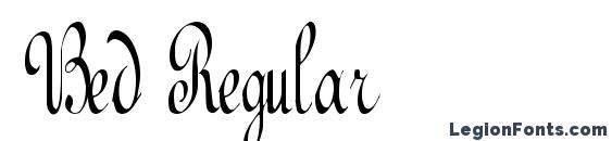 Bed Regular font, free Bed Regular font, preview Bed Regular font