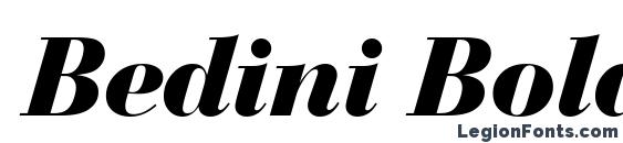 Bedini Bold Italic Font