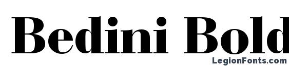 Bedini Bold font, free Bedini Bold font, preview Bedini Bold font