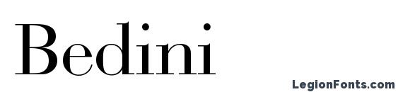Bedini font, free Bedini font, preview Bedini font