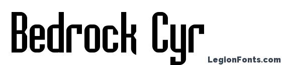 Bedrock Cyr font, free Bedrock Cyr font, preview Bedrock Cyr font