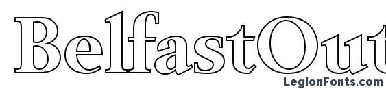 BelfastOutline Bold Font, Serif Fonts