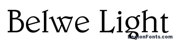 Belwe Light BT Font, Cool Fonts
