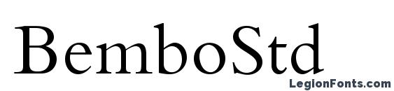 шрифт BemboStd, бесплатный шрифт BemboStd, предварительный просмотр шрифта BemboStd