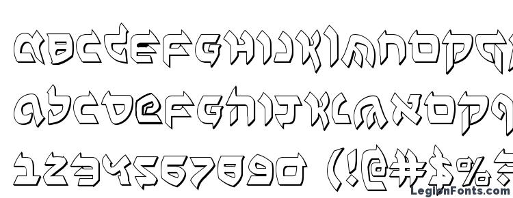 glyphs Ben Zion 3D font, сharacters Ben Zion 3D font, symbols Ben Zion 3D font, character map Ben Zion 3D font, preview Ben Zion 3D font, abc Ben Zion 3D font, Ben Zion 3D font