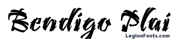 Шрифт Bendigo Plain