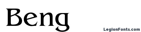 шрифт Beng, бесплатный шрифт Beng, предварительный просмотр шрифта Beng