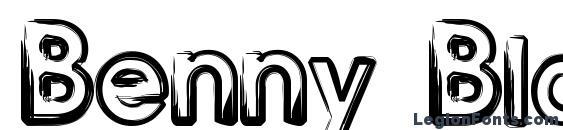 шрифт Benny Blanco, бесплатный шрифт Benny Blanco, предварительный просмотр шрифта Benny Blanco