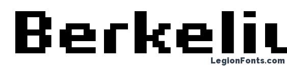 Berkelium bitmap font, free Berkelium bitmap font, preview Berkelium bitmap font
