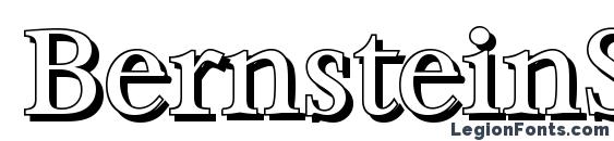BernsteinShadow Regular Font, 3D Fonts