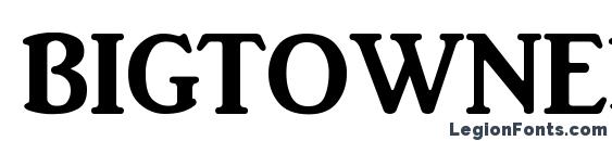 Шрифт BigtowneBold, Типографические шрифты