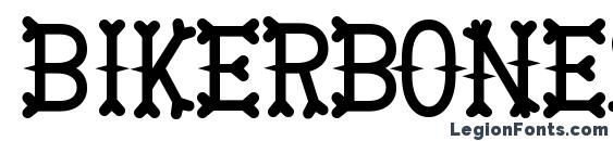 шрифт BikerBones, бесплатный шрифт BikerBones, предварительный просмотр шрифта BikerBones