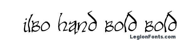 Шрифт Bilbo hand bold bold
