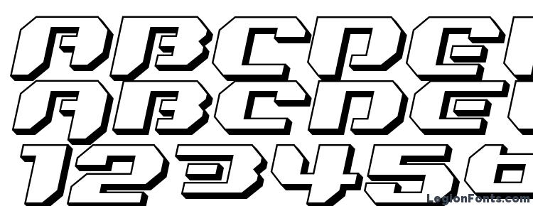 glyphs Bionic Kid Slanted 3d font, сharacters Bionic Kid Slanted 3d font, symbols Bionic Kid Slanted 3d font, character map Bionic Kid Slanted 3d font, preview Bionic Kid Slanted 3d font, abc Bionic Kid Slanted 3d font, Bionic Kid Slanted 3d font