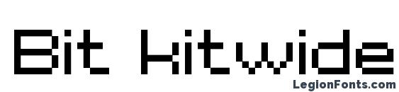 шрифт Bit kitwide, бесплатный шрифт Bit kitwide, предварительный просмотр шрифта Bit kitwide