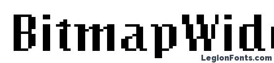 BitmapWide Regular Font