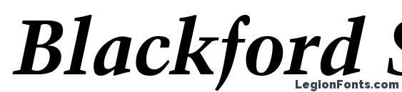 Шрифт Blackford SSi Bold Italic