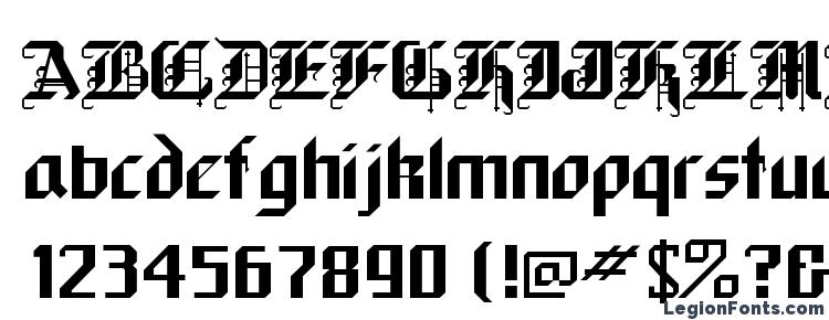 glyphs BlackForest font, сharacters BlackForest font, symbols BlackForest font, character map BlackForest font, preview BlackForest font, abc BlackForest font, BlackForest font