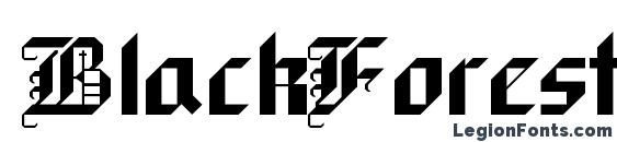 шрифт BlackForest, бесплатный шрифт BlackForest, предварительный просмотр шрифта BlackForest