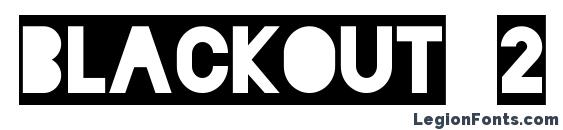 Blackout 2 AM font, free Blackout 2 AM font, preview Blackout 2 AM font