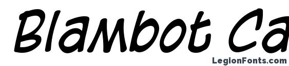 Blambot Casual Italic Font