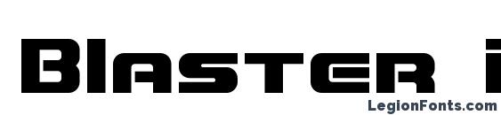 Blaster infinite font, free Blaster infinite font, preview Blaster infinite font