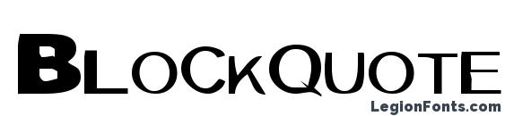 Blockquote black font, free Blockquote black font, preview Blockquote black font