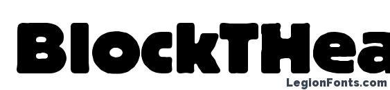 BlockTHea font, free BlockTHea font, preview BlockTHea font