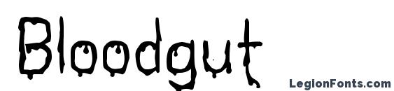 шрифт Bloodgut, бесплатный шрифт Bloodgut, предварительный просмотр шрифта Bloodgut