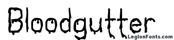 Bloodgutter 99 Font, Halloween Fonts