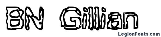 BN Gillian font, free BN Gillian font, preview BN Gillian font