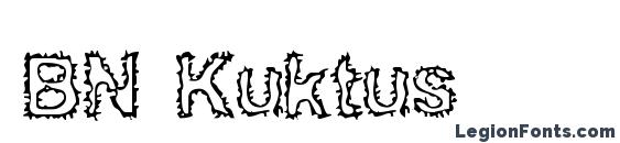 шрифт BN Kuktus, бесплатный шрифт BN Kuktus, предварительный просмотр шрифта BN Kuktus