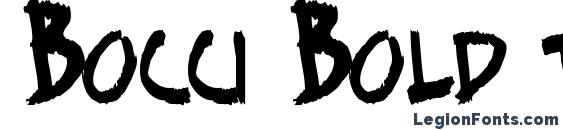 шрифт Bocci Bold ttstd, бесплатный шрифт Bocci Bold ttstd, предварительный просмотр шрифта Bocci Bold ttstd