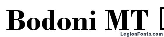 Bodoni MT Полужирный Font