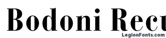 Bodoni Recut Condensed SSi Bold Condensed Font