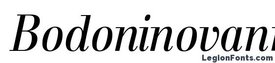 Bodoninovanr italic Font