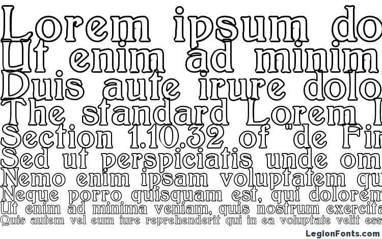 specimens BoltonOutline font, sample BoltonOutline font, an example of writing BoltonOutline font, review BoltonOutline font, preview BoltonOutline font, BoltonOutline font