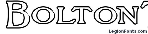 шрифт BoltonTitlingOutline, бесплатный шрифт BoltonTitlingOutline, предварительный просмотр шрифта BoltonTitlingOutline