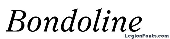 Bondoline font, free Bondoline font, preview Bondoline font
