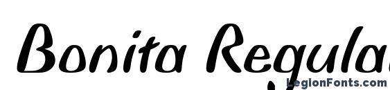 Bonita Regular font, free Bonita Regular font, preview Bonita Regular font
