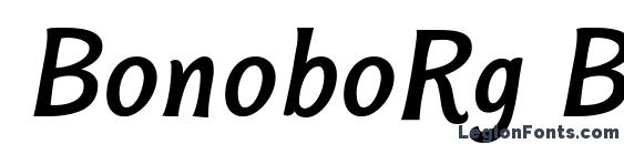 BonoboRg BoldItalic font, free BonoboRg BoldItalic font, preview BonoboRg BoldItalic font