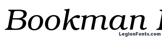 Bookman ITC Light Italic BT Font