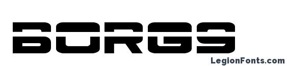 шрифт Borg9, бесплатный шрифт Borg9, предварительный просмотр шрифта Borg9
