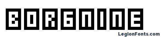 шрифт Borgnine, бесплатный шрифт Borgnine, предварительный просмотр шрифта Borgnine