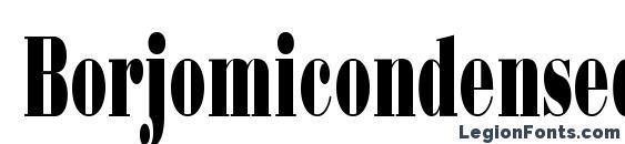 шрифт Borjomicondensedc, бесплатный шрифт Borjomicondensedc, предварительный просмотр шрифта Borjomicondensedc