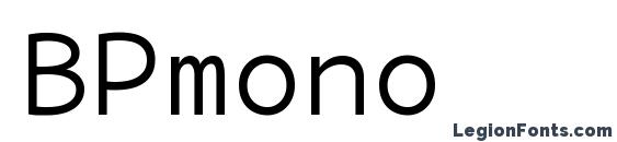 шрифт BPmono, бесплатный шрифт BPmono, предварительный просмотр шрифта BPmono