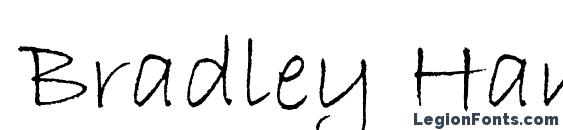 Bradley Hand ITC TT font, free Bradley Hand ITC TT font, preview Bradley Hand ITC TT font