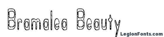 Bramalea Beauty font, free Bramalea Beauty font, preview Bramalea Beauty font