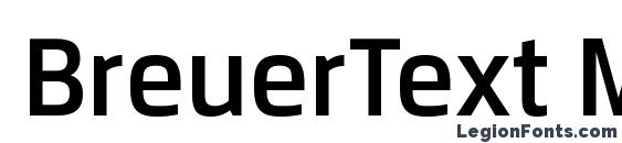 шрифт BreuerText Medium, бесплатный шрифт BreuerText Medium, предварительный просмотр шрифта BreuerText Medium