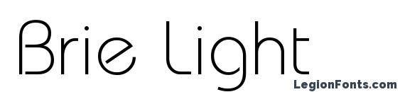 brie light font free download mac
